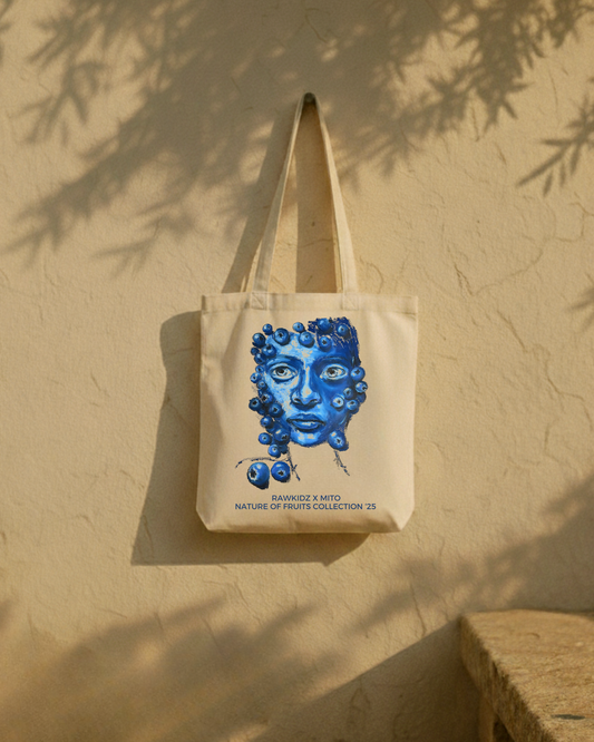 Blueberry  Head Tote Bag – Rawkidz x Mito